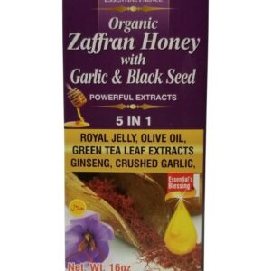 Organic Zaffran Honey w/Gralic & Black Seed